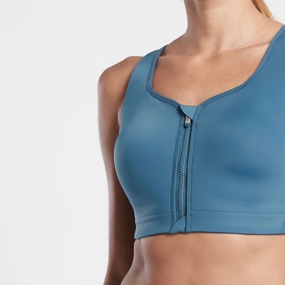 NWT💝Advance Front Zip Bra 34DD Sequoia Blue - Picture 3 of 9